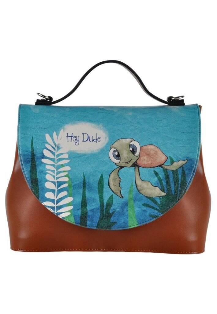 Women Vegan Leather Brown Purse - Caretta-Hey Dude Design