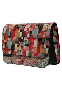 Women Vegan Leather Multicolor Purse - Mini Mosaic Design