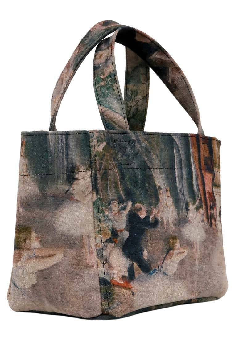 Women Vegan Multicolor Medium Tote Bag - Ballerinas Design