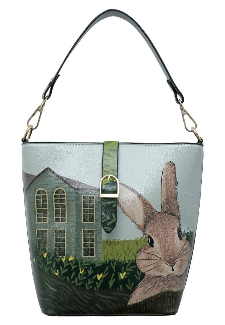 Women Vegan Leather Handbag - Going On An Adventure Design