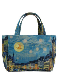 Women Vegan Multicolor Medium Tote Bag - Sea Sparkles Design