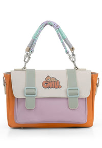Women Vegan Leather Orange Purse - Chill Design