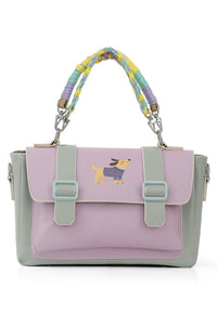 Women Vegan Leather Lilac Purse - Paw Lucky Design