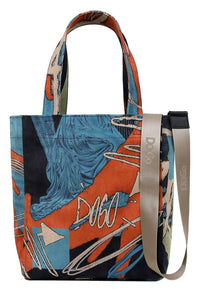 Women Vegan Multicolor Large Tote Bag - The Youth of Dogo Design