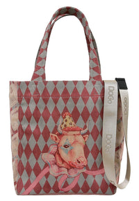 Women Vegan Multicolor Large Tote Bag - Abbie Design