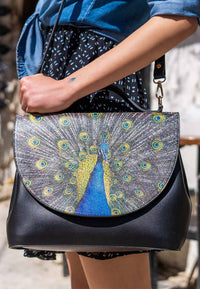 Women Vegan Leather Handbag - All Beauty is in You Design