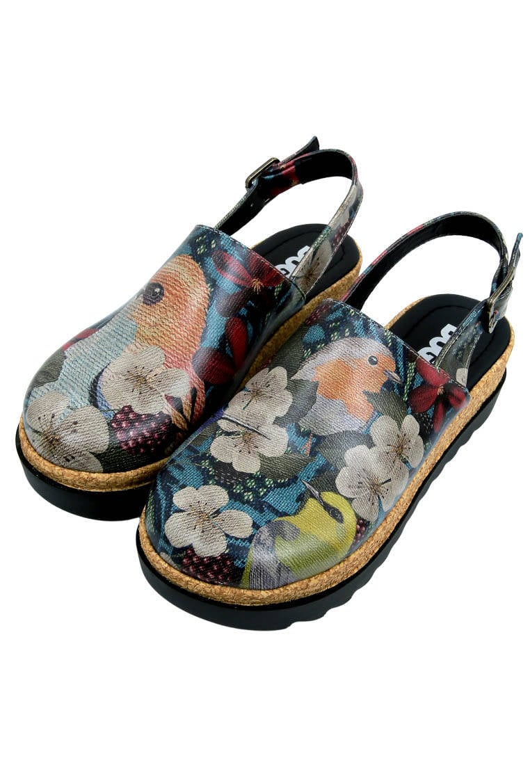 Women Vegan Leather Multicolor Wedge Sandals - Fly Anywhere Design