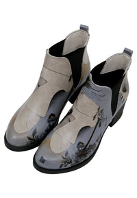 Women Vegan Leather Boots - Deep-thought-with-the-Deep Design