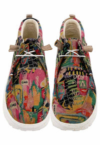 Women Vegan Leather Multicolor Boots - No More Drama Design