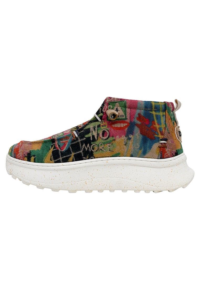 Women Vegan Leather Multicolor Boots - No More Drama Design