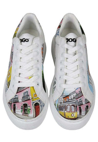 Women Vegan Leather White Sneakers - Lisboa Design
