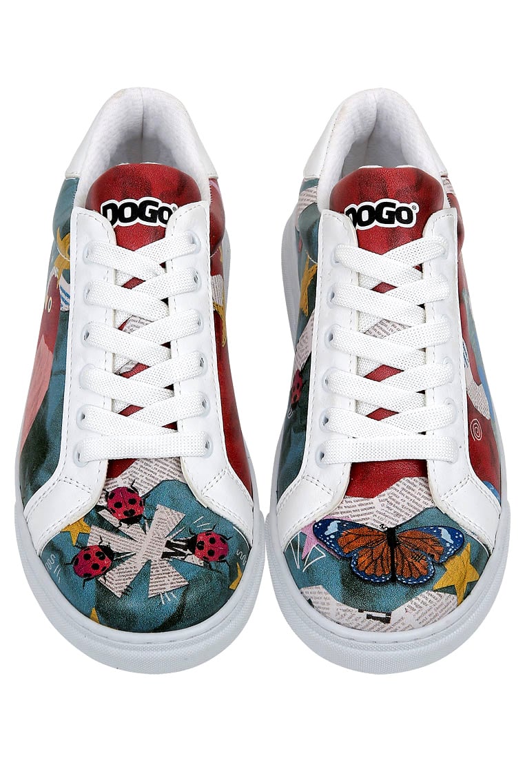 Women Vegan Leather White Sneakers - Paper Animals Design