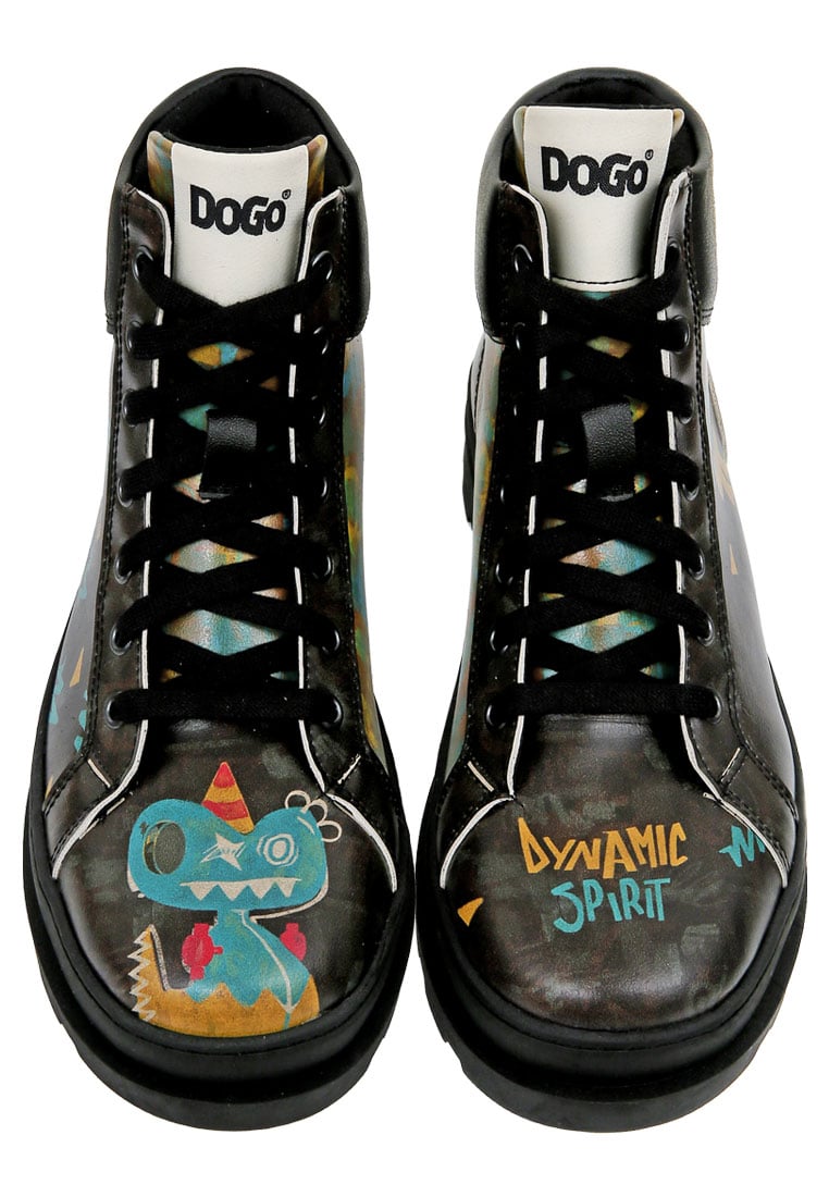 Women Vegan Leather Black Boots - Dynamic Spirit Design