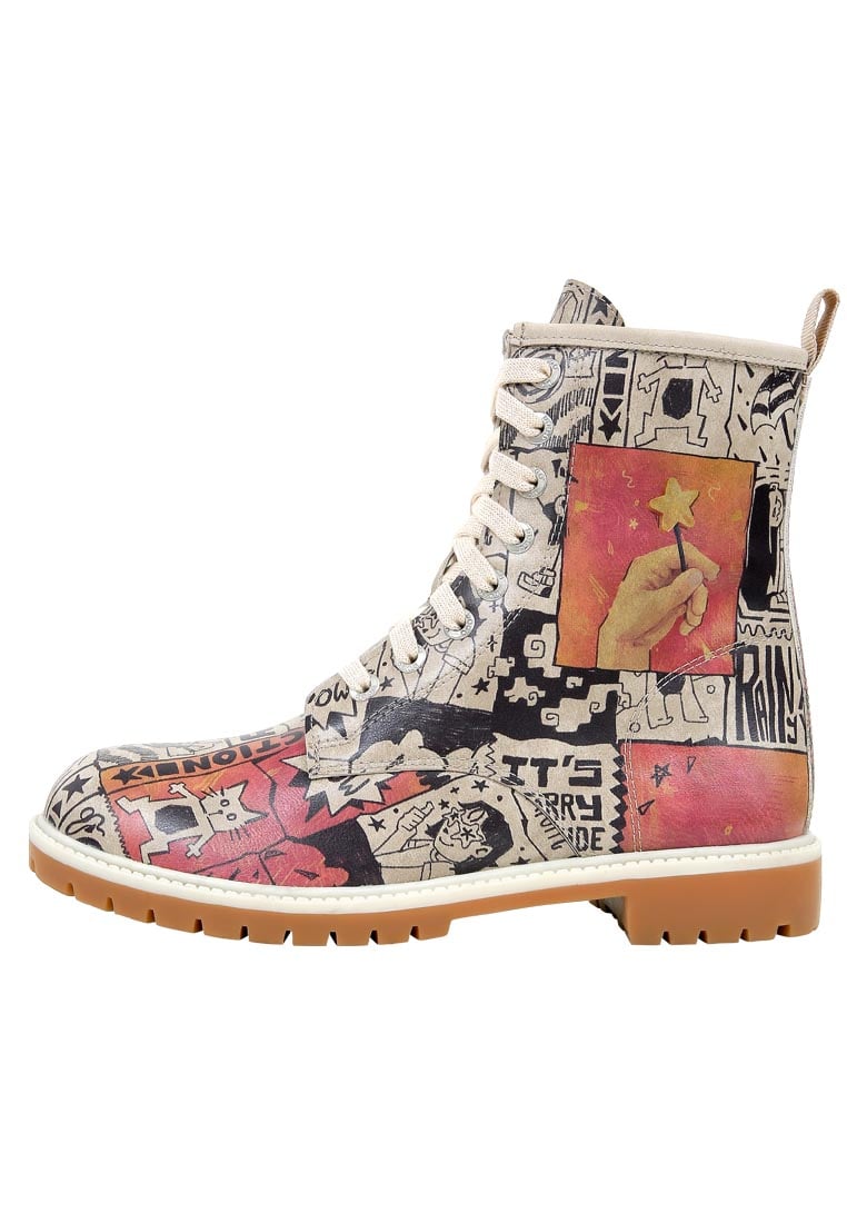 Women Vegan Leather White Long Boots - Star Girl Design