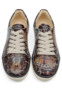 Women Vegan Leather Multicolor Sneakers - The Cats of Istanbul Design