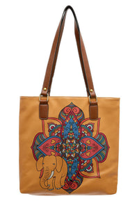 Women Vegan Leather Navy Shoulder Bag - India Design