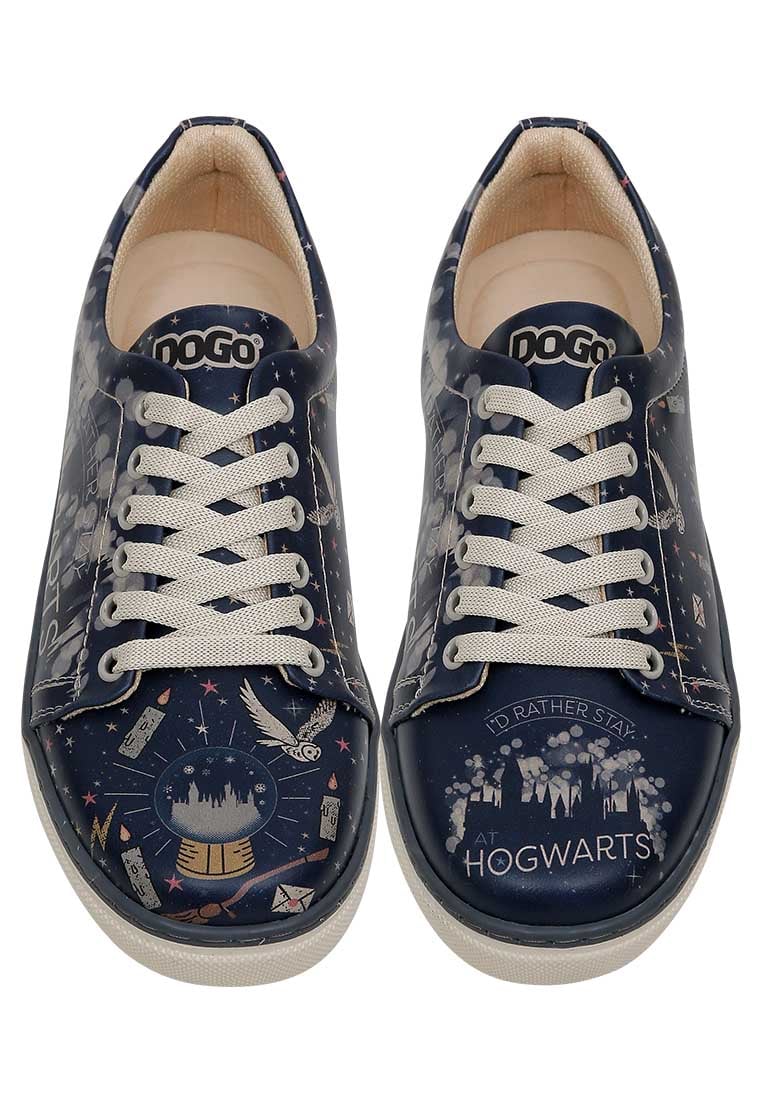 Women Vegan Leather Sneakers - Warner Bros Stay-at-Hogwarts Design